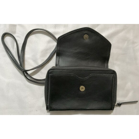 Women's Wallet with Strap, Black - Picture 4 of 6